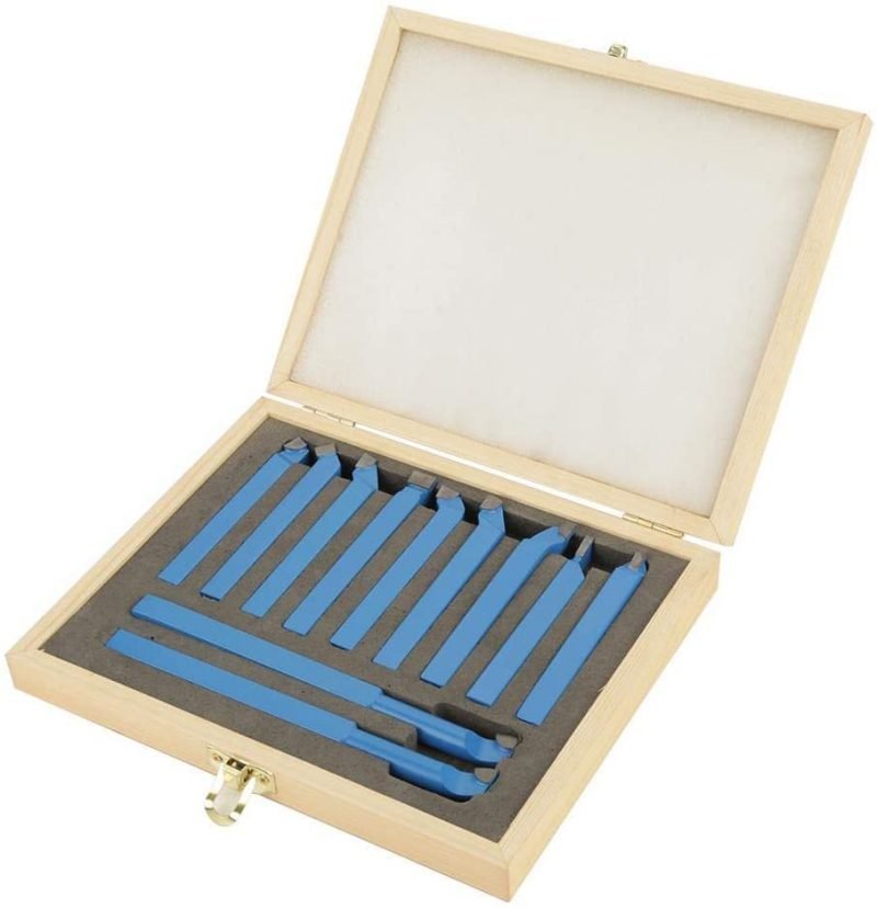 Lot de 11 outils de tour en alliage de carbone