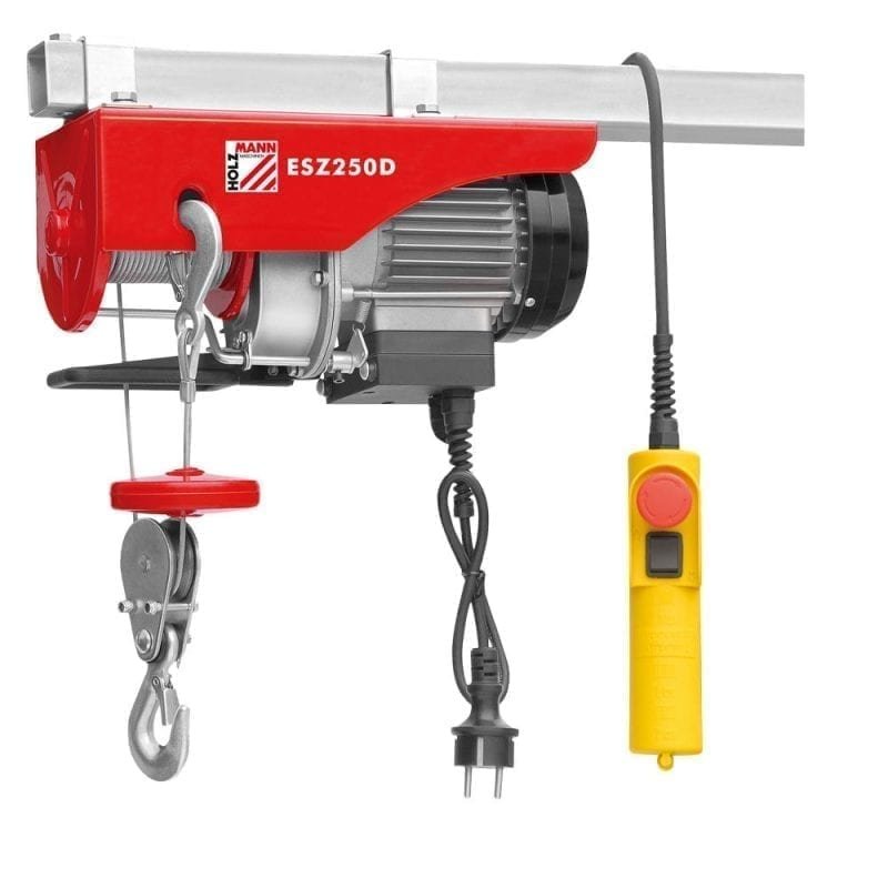 Palan electrique a cable Treuil 250kg Holzmann ESZ250D