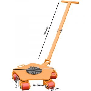 Patins rouleurs charges lourdes roues orientables 5t