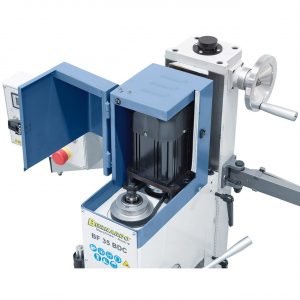 Perceuse fraiseuse taraudeuse Bernardo BF 35 BDC incl. avance et indicateur digital 3 axes Fonctionnemment silencieux grace aux poulies