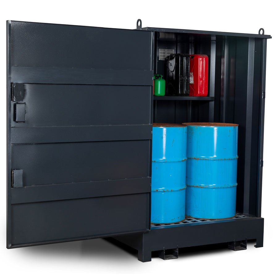 Armoire-De-Stockage-4-Fûts-Armorgard-Drumbank-DB4S