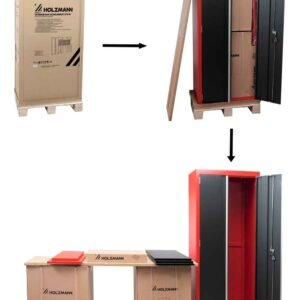 Etabli atelier avec armoires WESS13 Holzmann 05