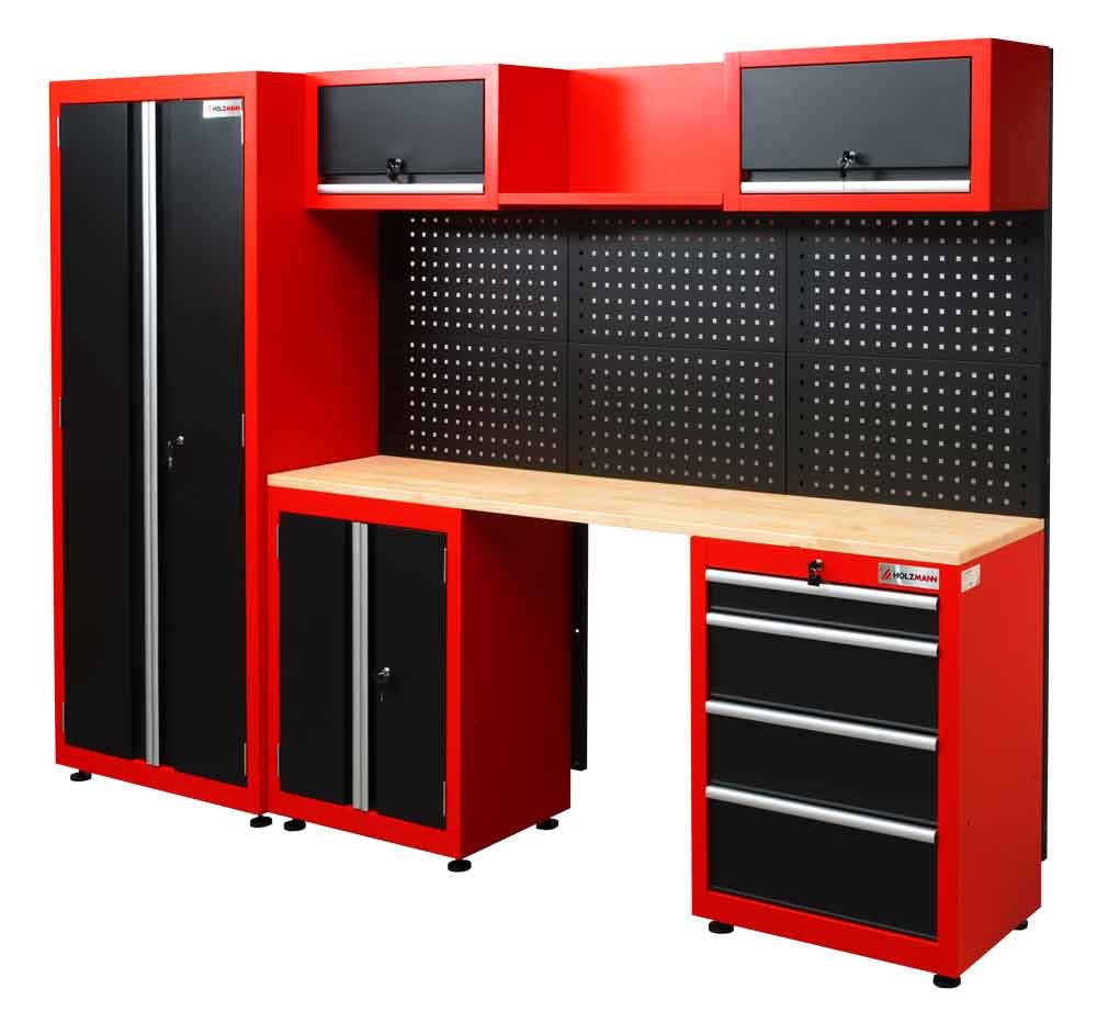 Etabli atelier avec armoires WESS13 Holzmann 06