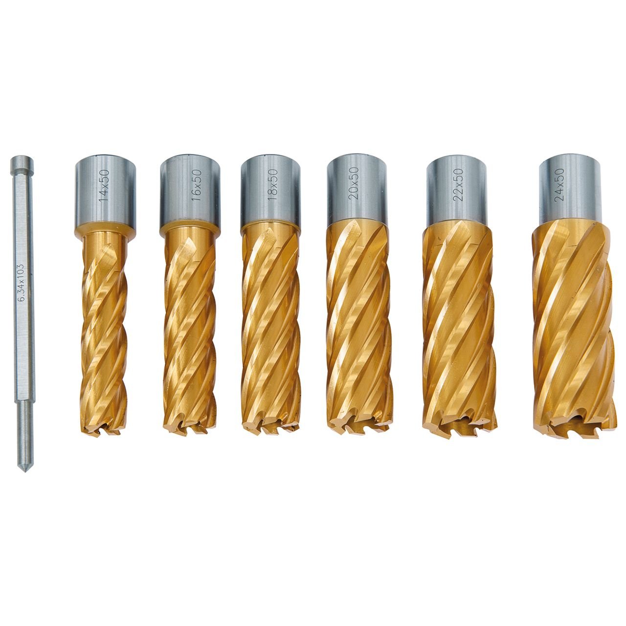 Kit de forets HSS CDS TiN 14 a 24mm Prof. 50mm 41-11042_2