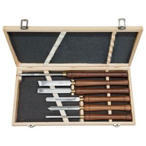 Outils de tournage bois en coffret 10-7001