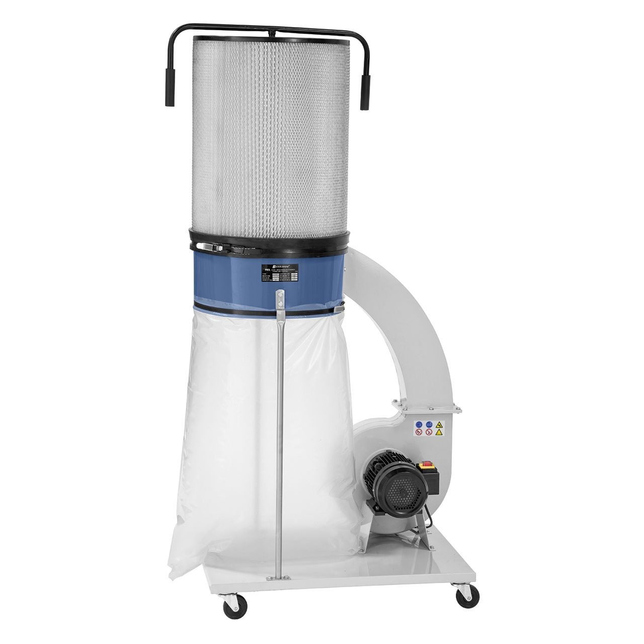 Aspirateur à copeaux pour bois Bernardo DC 350 CF avec Cartouche Filtrante 400v