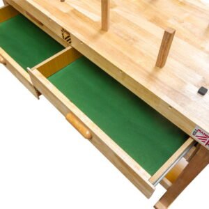 Établi bois massif 4 tiroirs de menuisier Holzmann WB162L. Outilbox