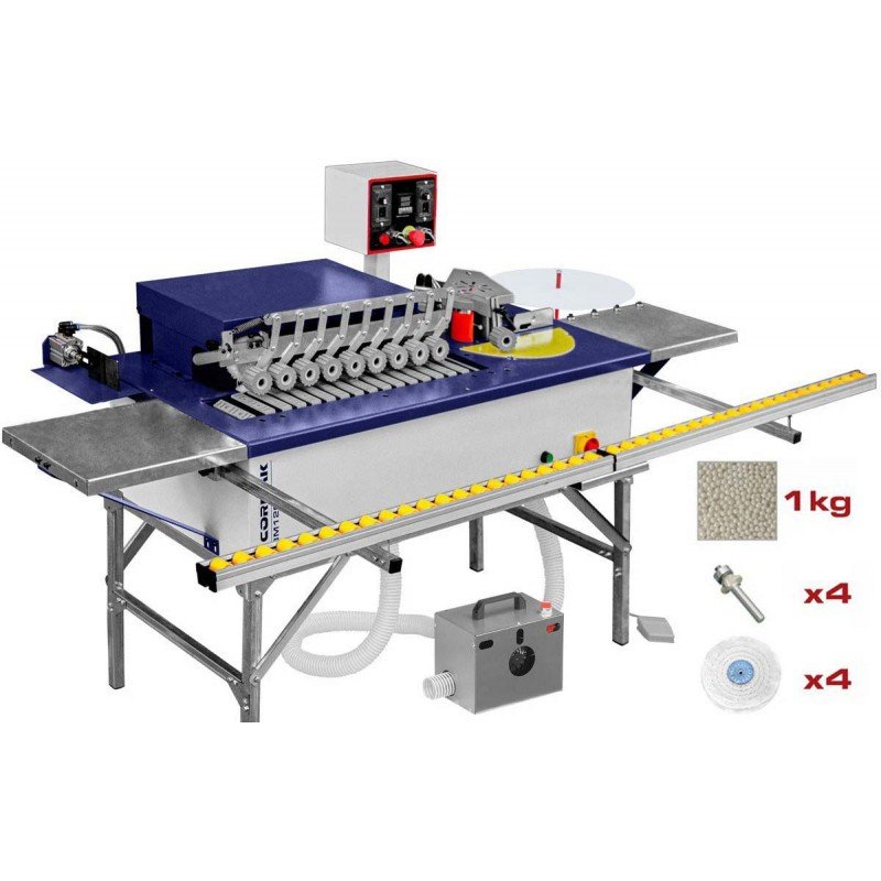 Plaqueuse de chants Cormak EBM120 230v avec Aspirateur.