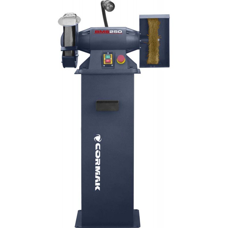 Touret a meule et brosse Cormak BMS250 avec socle 02