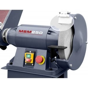 Touret a meuler bande et disque industriel Cormak MSM250 avec socle 04