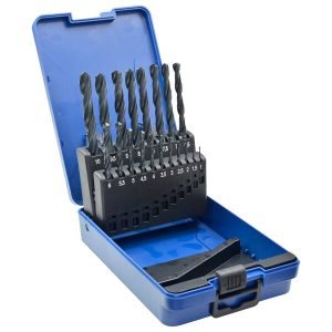 Coffret de forets HSS Laminés 1 à 10mm - 19 pièces