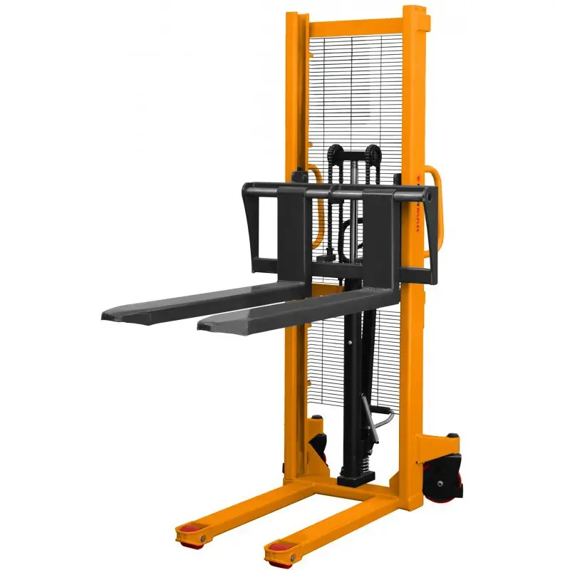 Gerbeur manuel charge 1000kg - Hauteur levage 1600mm avec fourches réglables