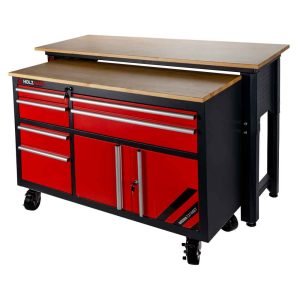 Ensemble établi métallique + table Holzmann WEWA1216SET