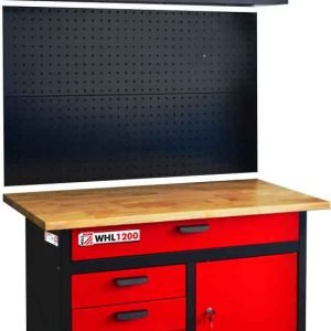 Établi avec armoire murale et panneau pour crochets Holzmann WHL1200