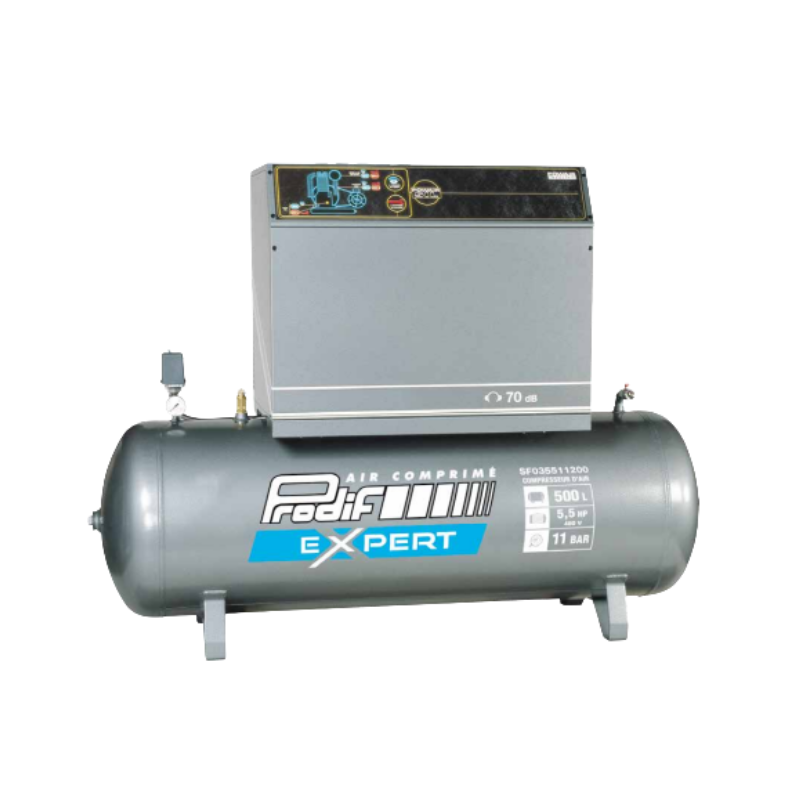Compresseur silencieux 500 litres 5,5cv 400V