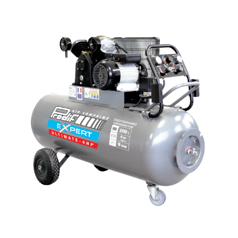 Compresseur professionnel 200 litres 4cv