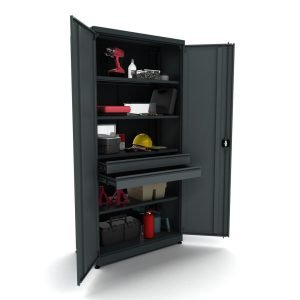 Armoire d'atelier 2 portes + 2 tiroirs VBG95D2L 01