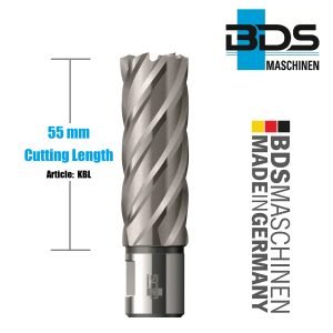 Fraise-à-carotter-55mm-HSS-Weldon-BDS-Maschinen-KBL